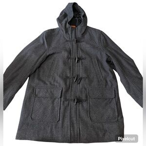 Dockers Wool Blend Heavy Hooded Coat - XL